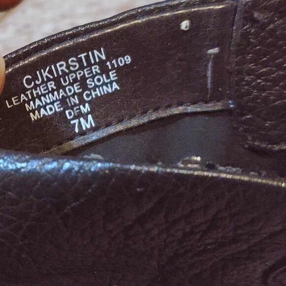 Circa Joan David CJ KIRSTIN Leather Women Ankle Boots with Heel Dark Brown - 7M - Picture 4 of 5